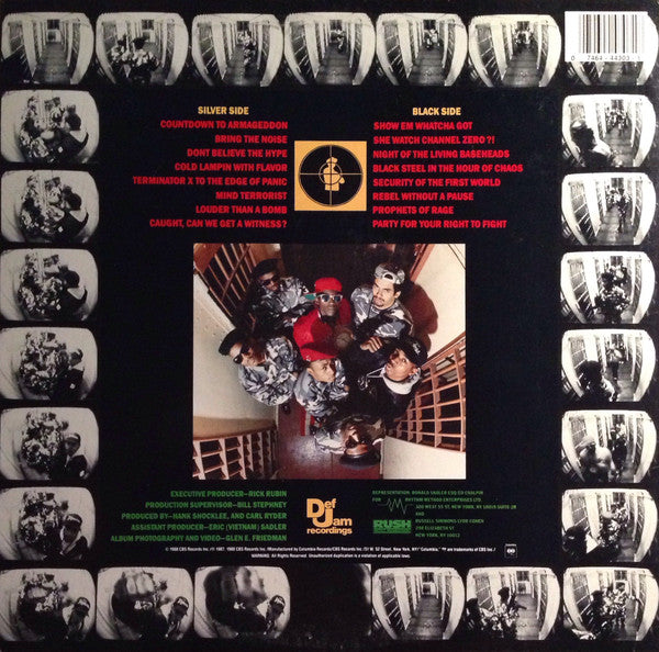 Public Enemy : It Takes A Nation Of Millions To Hold Us Back (LP,Album,Stereo)