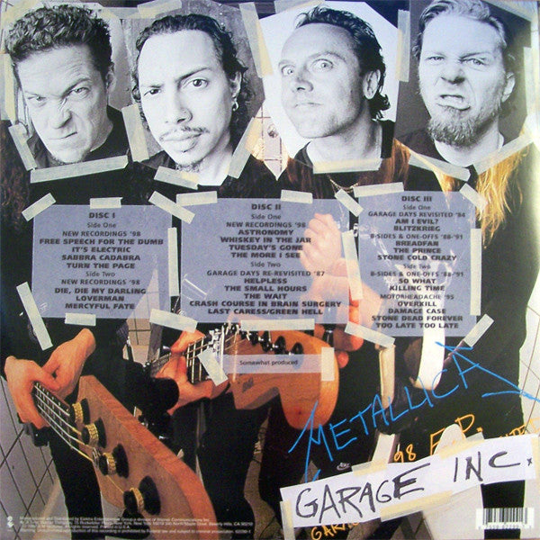 Metallica : Garage Inc. (LP,Album,Compilation,Stereo)