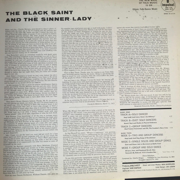 Charles Mingus : The Black Saint And The Sinner Lady (LP,Album,Stereo)