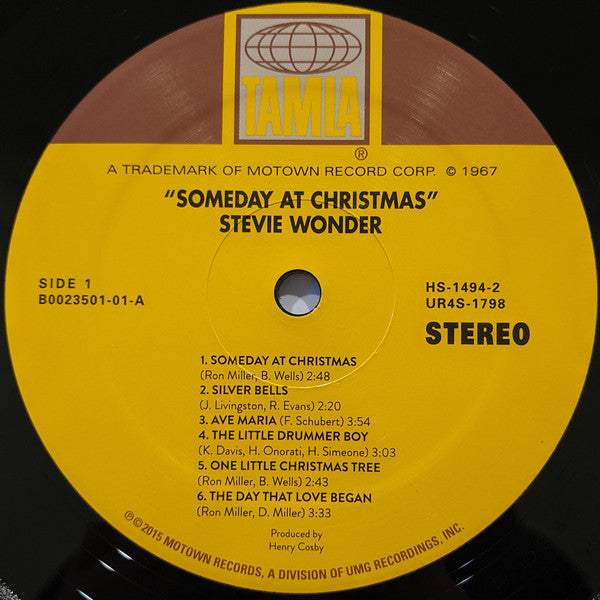 Stevie Wonder : Someday At Christmas (LP,Album,Reissue)