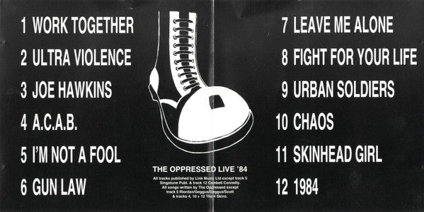 Oppressed, The : Live  (Album,Repress)