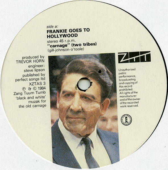 Frankie Goes To Hollywood : Two Tribes (Carnage) (12",Single,45 RPM)