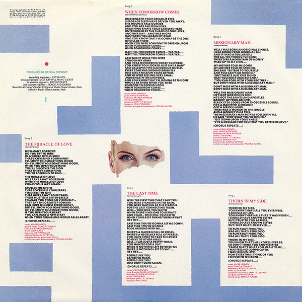 Eurythmics : Revenge (LP,Album,Stereo)
