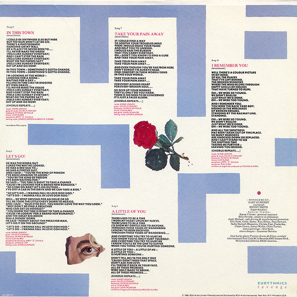 Eurythmics : Revenge (LP,Album,Stereo)