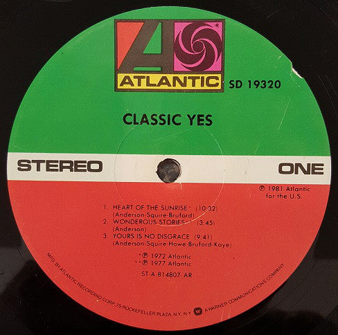 Yes : Classic Yes (LP,Compilation)