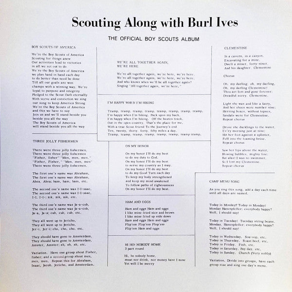 Burl Ives : Scouting Along With Burl Ives (LP,Album)