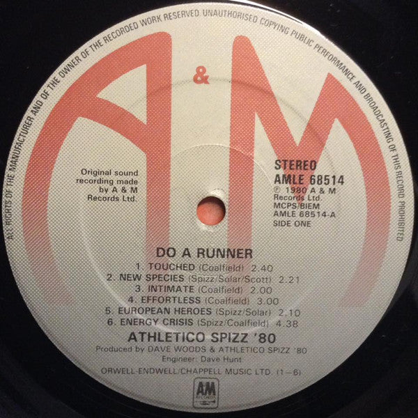 Athletico Spizz 80 : Do A Runner (LP,Album)