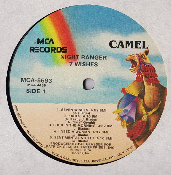 Night Ranger : 7 Wishes (LP,Album)