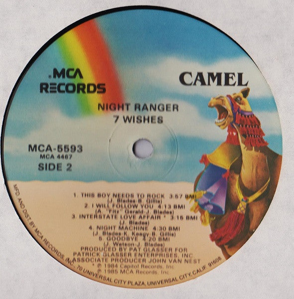 Night Ranger : 7 Wishes (LP,Album)