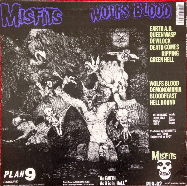 Misfits : Earth A.D. / Wolfs Blood (LP,Album,Repress)