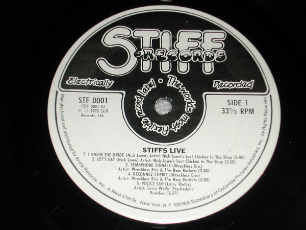 Various : Stiffs Live (LP)