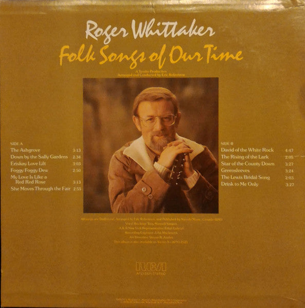 Roger Whittaker : Folk Songs Of Our Time (LP,Album,Stereo)