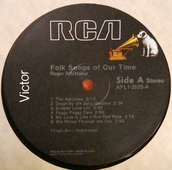 Roger Whittaker : Folk Songs Of Our Time (LP,Album,Stereo)