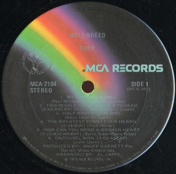 Cher : Half-Breed (LP,Album,Club Edition)