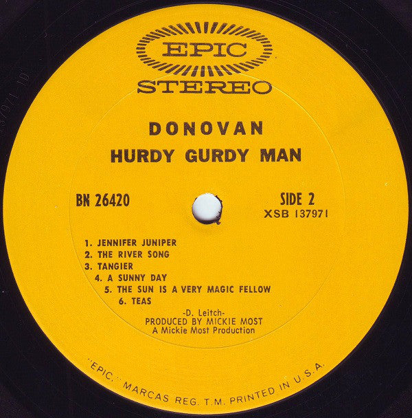 Donovan : The Hurdy Gurdy Man (LP,Album,Stereo)