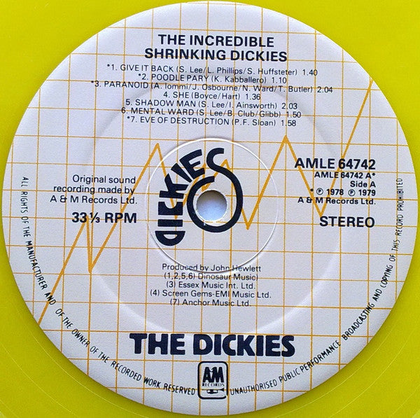 Dickies, The : The Incredible Shrinking Dickies (LP,Album)