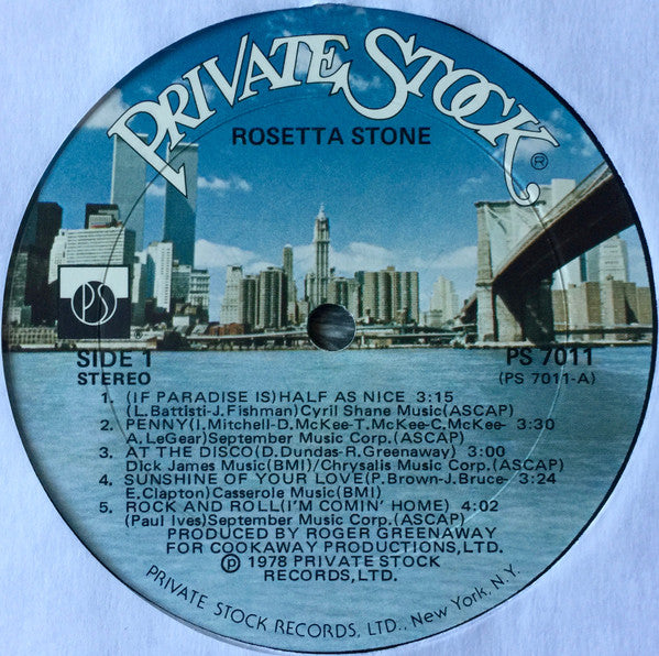 Rosetta Stone (2) : Rosetta Stone (LP,Album)