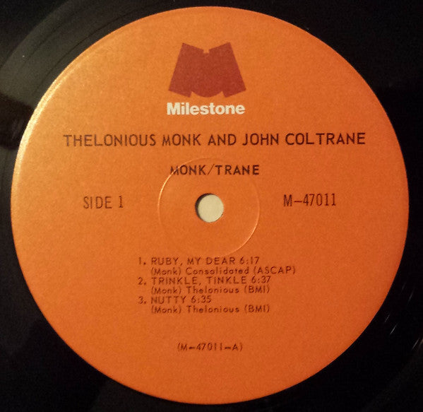 Thelonious Monk & John Coltrane : Monk / Trane (LP,Compilation)