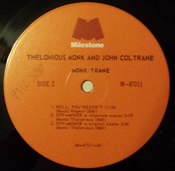 Thelonious Monk & John Coltrane : Monk / Trane (LP,Compilation)