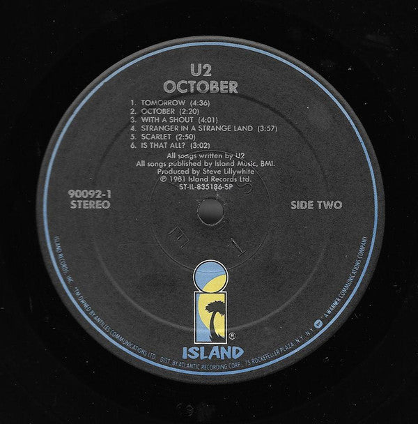 U2 : October (LP,Album,Reissue)