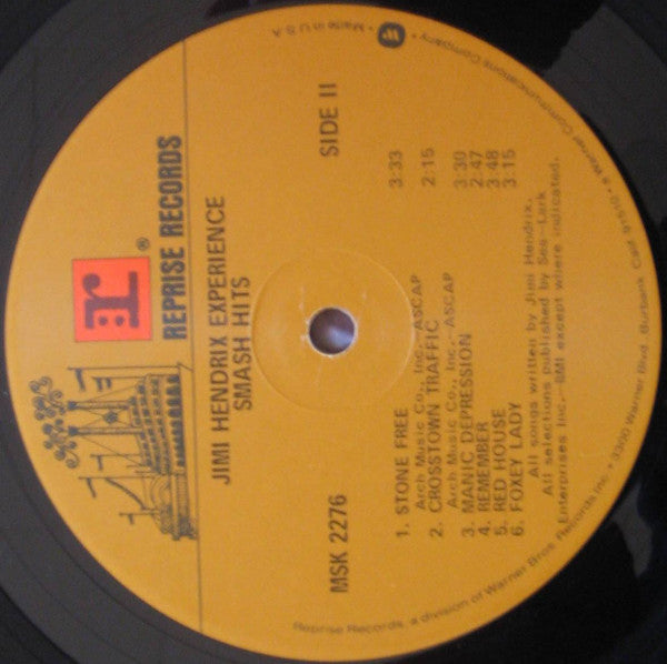 Jimi Hendrix Experience, The : Smash Hits (LP,Compilation,Reissue)