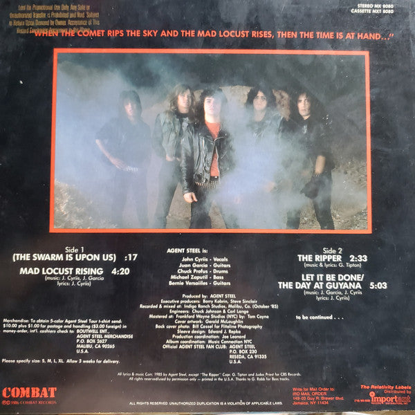 Agent Steel : Mad Locust Rising (12",33 ⅓ RPM,EP,Promo)