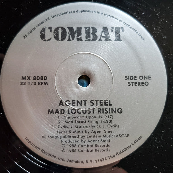 Agent Steel : Mad Locust Rising (12",33 ⅓ RPM,EP,Promo)