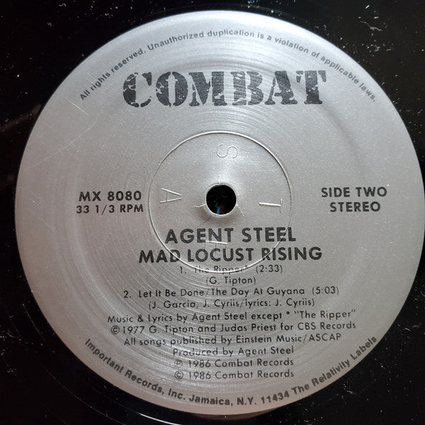 Agent Steel : Mad Locust Rising (12",33 ⅓ RPM,EP,Promo)