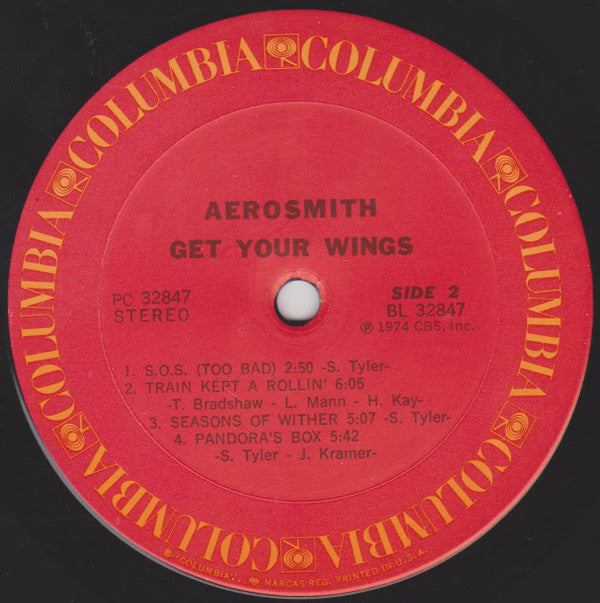 Aerosmith : Get Your Wings (LP,Album,Reissue)