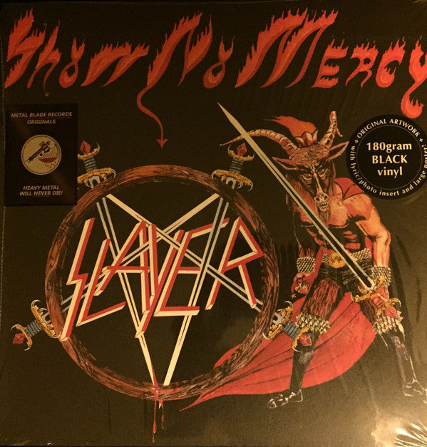 Slayer : Show No Mercy (LP,Album,Reissue,Remastered,Stereo)