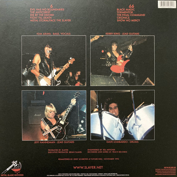Slayer : Show No Mercy (LP,Album,Reissue,Remastered,Stereo)
