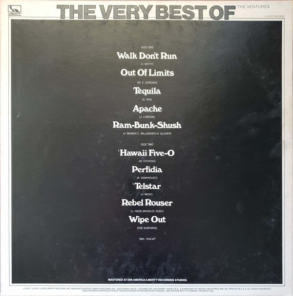 Ventures, The : The Very Best Of The Ventures (LP,Compilation,Reissue)