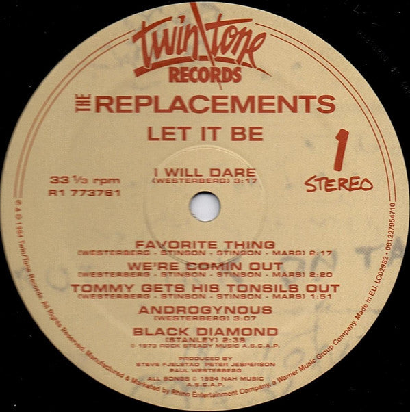 Replacements, The : Let It Be (LP,Album,Reissue,Stereo)