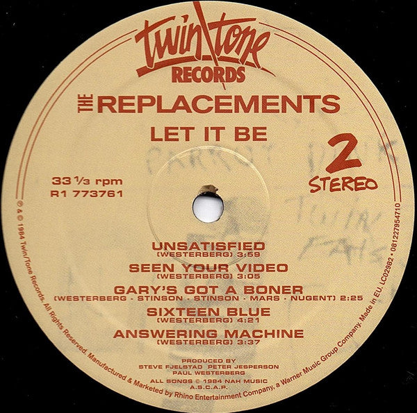 Replacements, The : Let It Be (LP,Album,Reissue,Stereo)