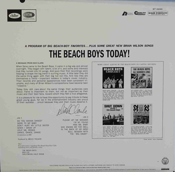Beach Boys, The : The Beach Boys Today! (LP,Album,Reissue,Stereo)