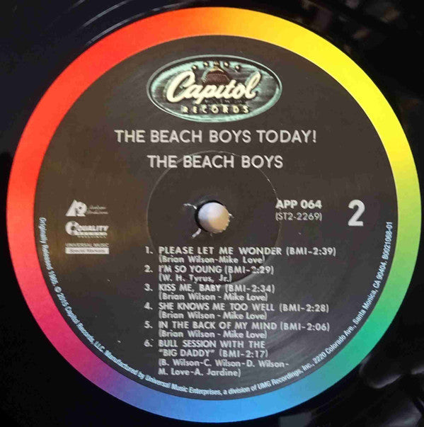 Beach Boys, The : The Beach Boys Today! (LP,Album,Reissue,Stereo)