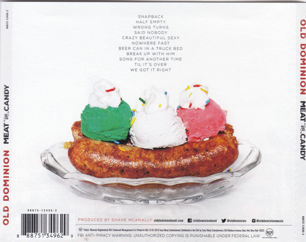 Old Dominion (3) : Meat and Candy (Album)