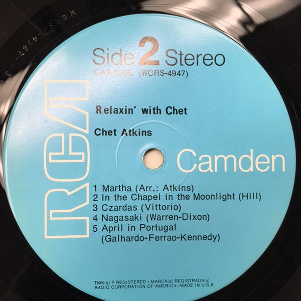 Chet Atkins : Relaxin' With Chet (LP,Album,Stereo)