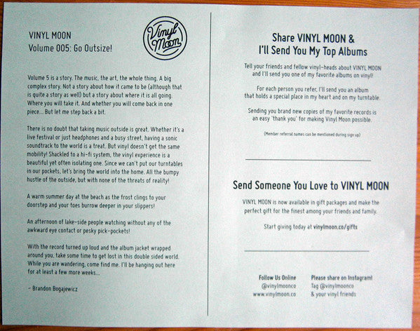 Various : Vinyl Moon Volume 005: Go Outsize (LP,Compilation,Limited Edition)