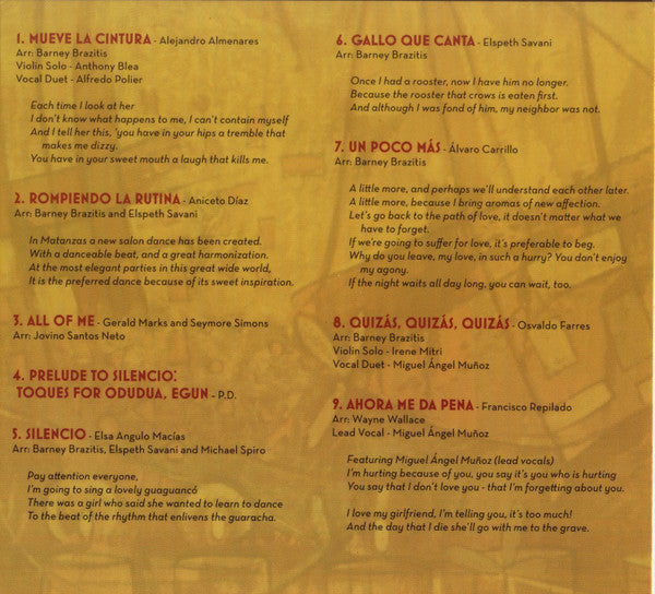 Elspeth Savani with Orchestra Zarabanda : Gallo Que Canta (Album)