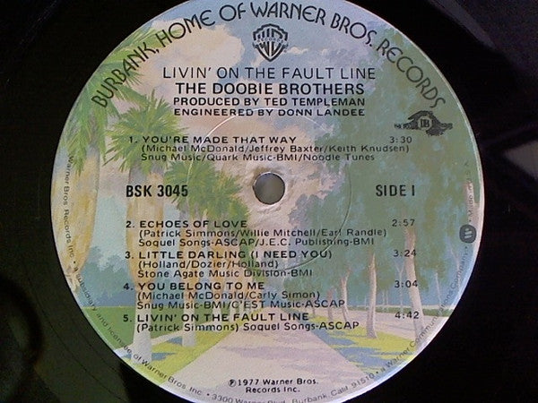 Doobie Brothers, The : Livin' On The Fault Line (LP,Album)