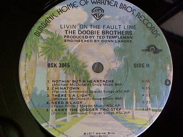 Doobie Brothers, The : Livin' On The Fault Line (LP,Album)