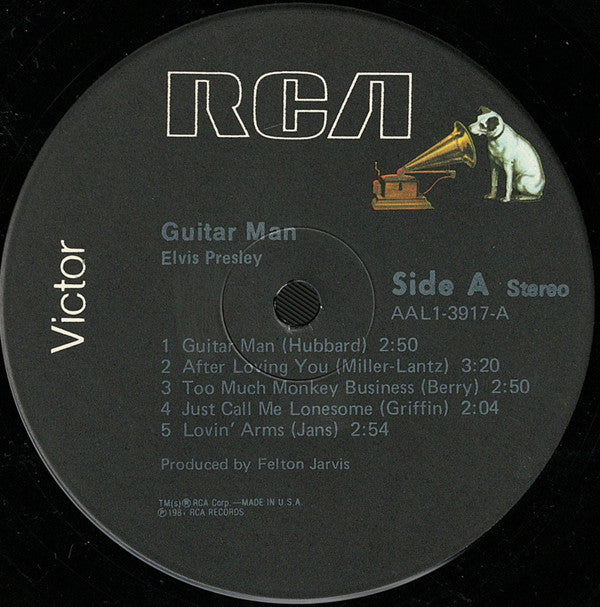 Elvis Presley : Guitar Man (LP,Album)