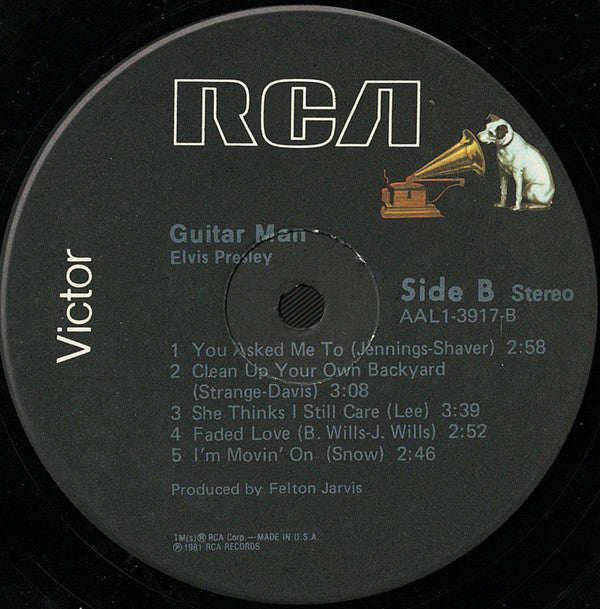 Elvis Presley : Guitar Man (LP,Album)