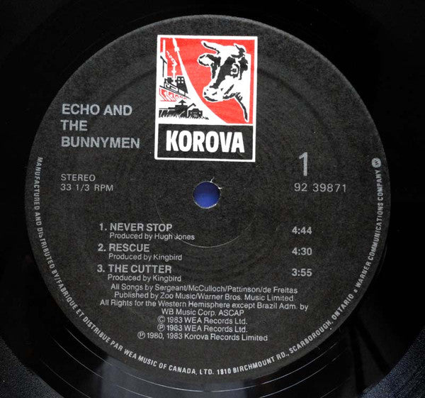 Echo & The Bunnymen : Echo And The Bunnymen (LP,Mini-Album)