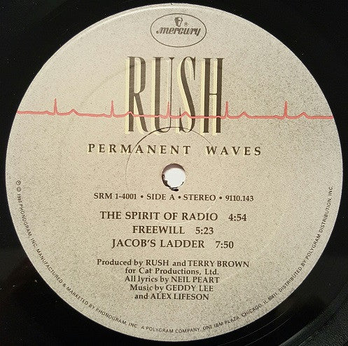 Rush : Permanent Waves (LP,Album)