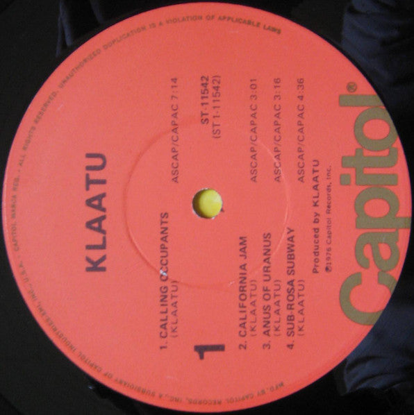 Klaatu : Klaatu (LP,Album)