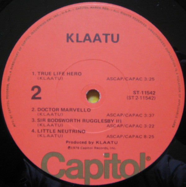 Klaatu : Klaatu (LP,Album)