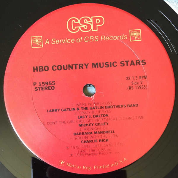 Various : HBO Country Music Stars (LP,Compilation)