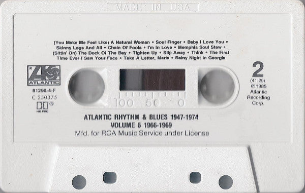 Various : Atlantic Rhythm & Blues 1947-1974 (Volume 6 1966-1969) (Compilation,Club Edition)
